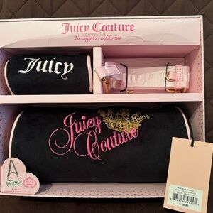 Juicy Couture Black and Pink Sunglasses Accessory Set